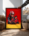Charles Leclerc 16 Speed King Poster Tablosu