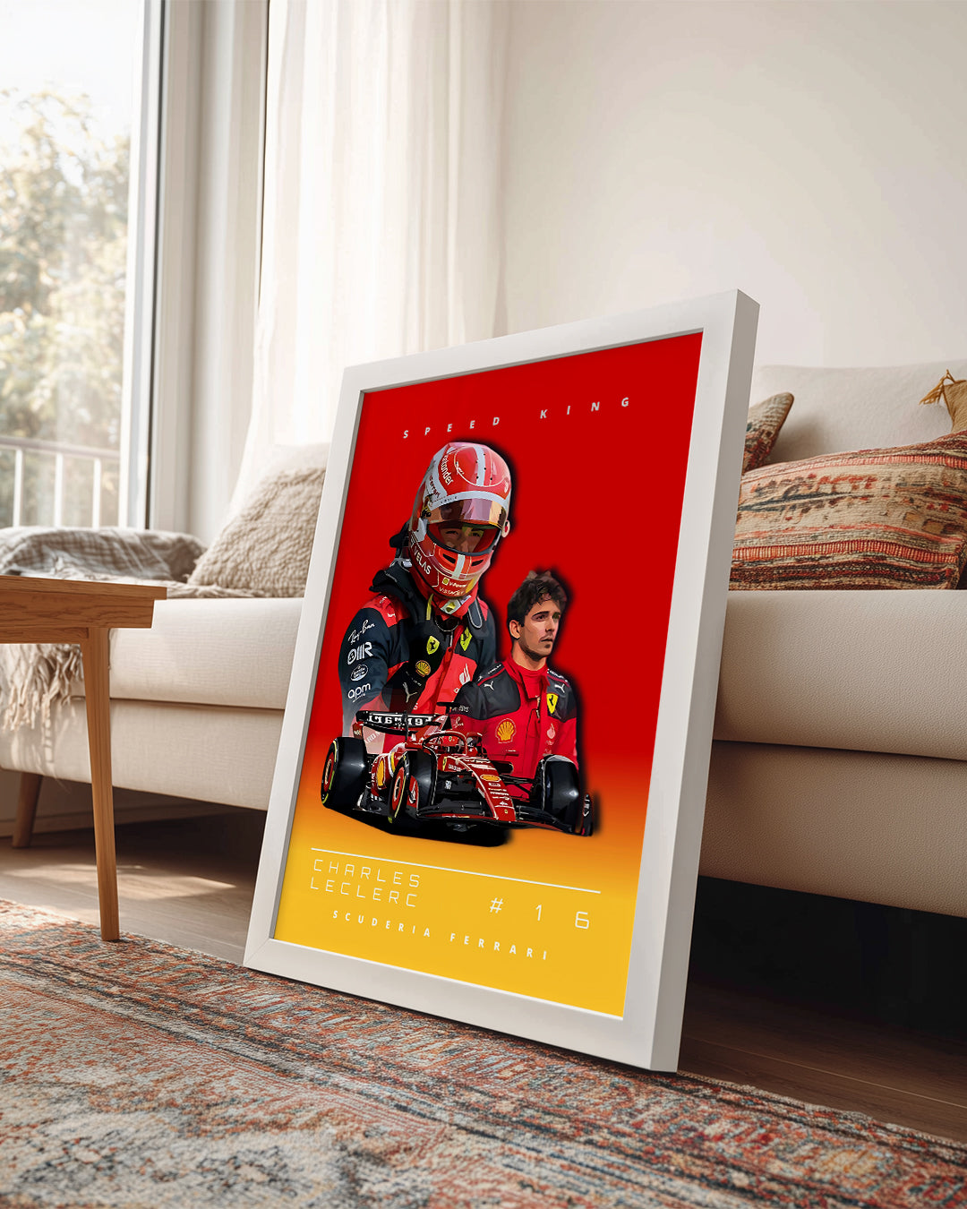 Charles Leclerc 16 Speed King Poster Tablosu