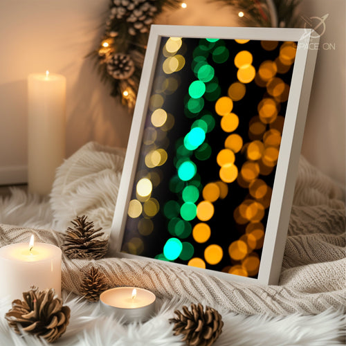 Cheerful Snowman Portrait Poster Tablosu