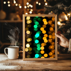 Cheerful Snowman Portrait Poster Tablosu