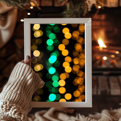 Cheerful Snowman Portrait Poster Tablosu