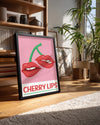 Cherry Lips Poster Tablosu