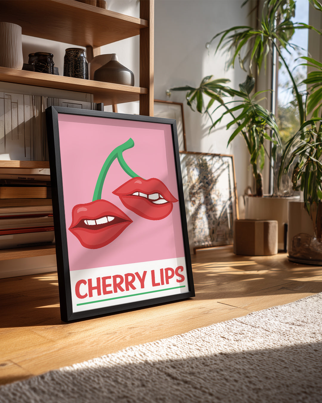 Cherry Lips Poster Tablosu