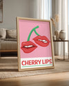 Cherry Lips Poster Tablosu