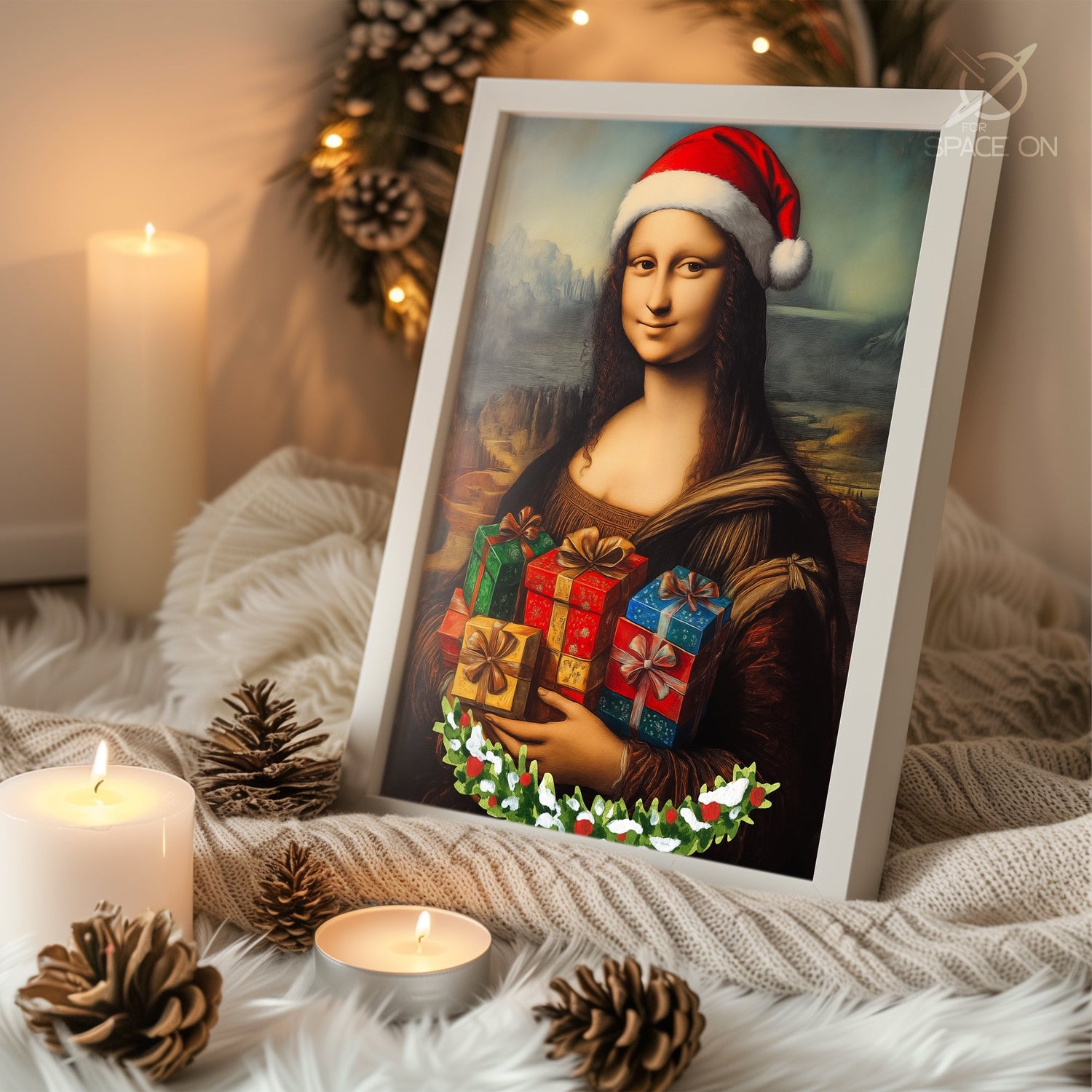 Christmas Candles Glow Poster Tablosu
