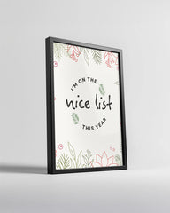 Christmas Cat Portrait Poster Tablosu