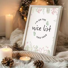 Christmas Cat Portrait Poster Tablosu