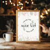 Christmas Cat Portrait Poster Tablosu