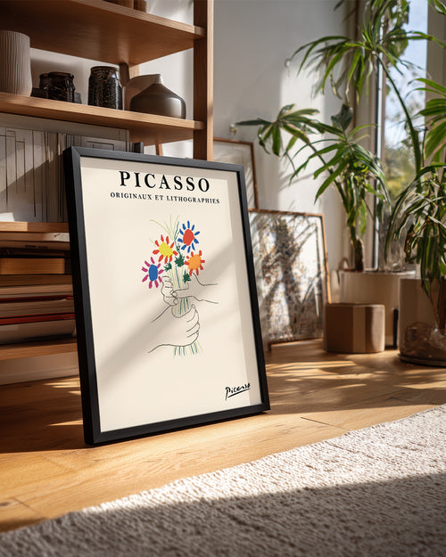 Çiçekler - Pablo Picasso Poster Tablosu
