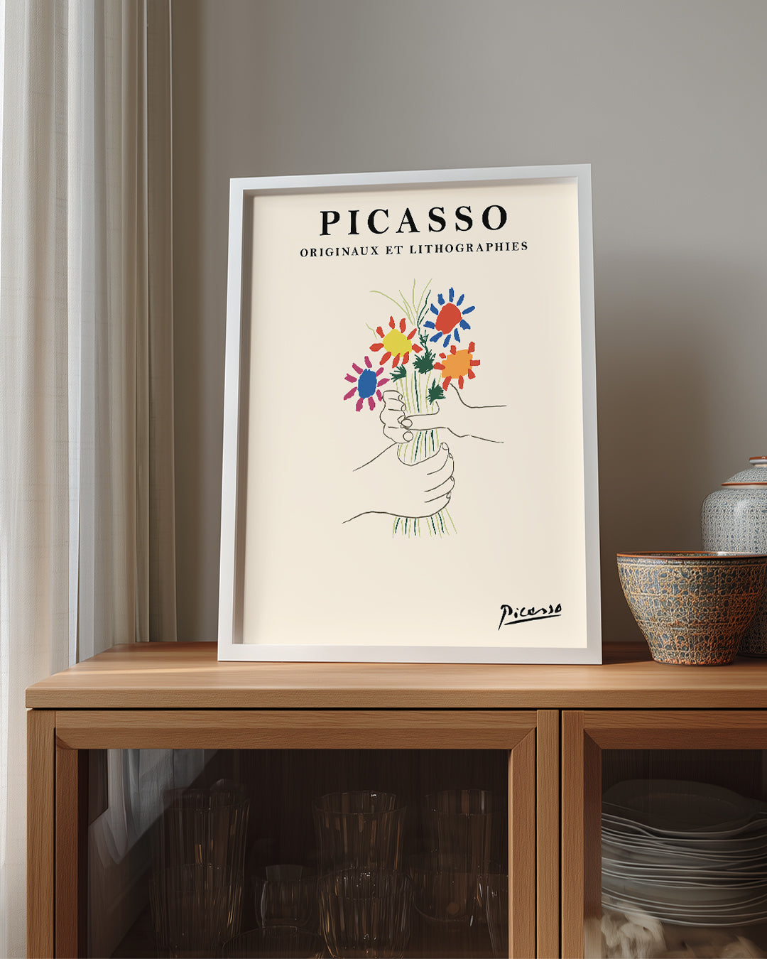 Çiçekler - Pablo Picasso Poster Tablosu