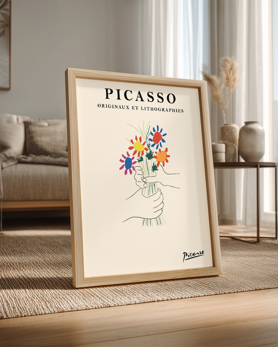 Çiçekler - Pablo Picasso Poster Tablosu