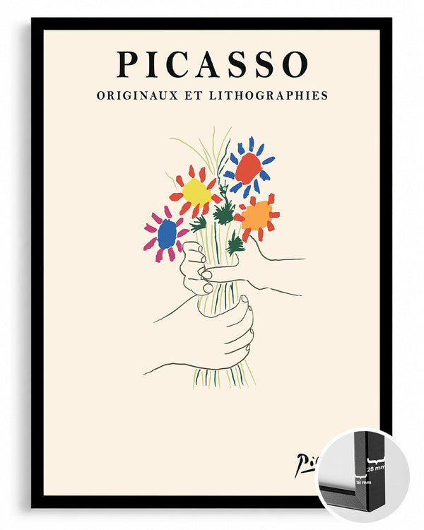 Çiçekler - Pablo Picasso Poster Tablosu