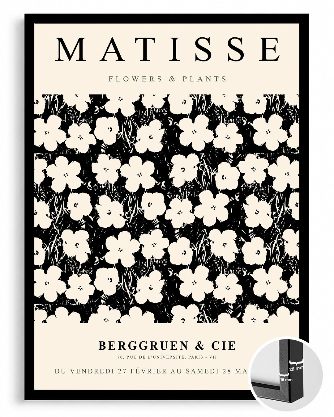 Çiçekler ve Bitkiler - Henri Matisse - 1953 Poster Tablosu