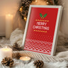 City Snowman Scene Poster Tablosu