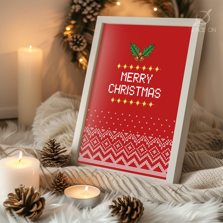 City Snowman Scene Poster Tablosu