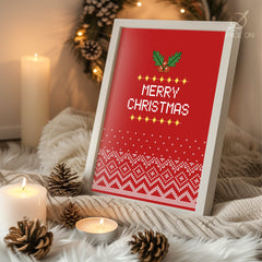 City Snowman Scene Poster Tablosu