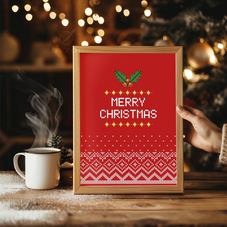 City Snowman Scene Poster Tablosu