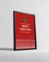 City Snowman Scene Poster Tablosu