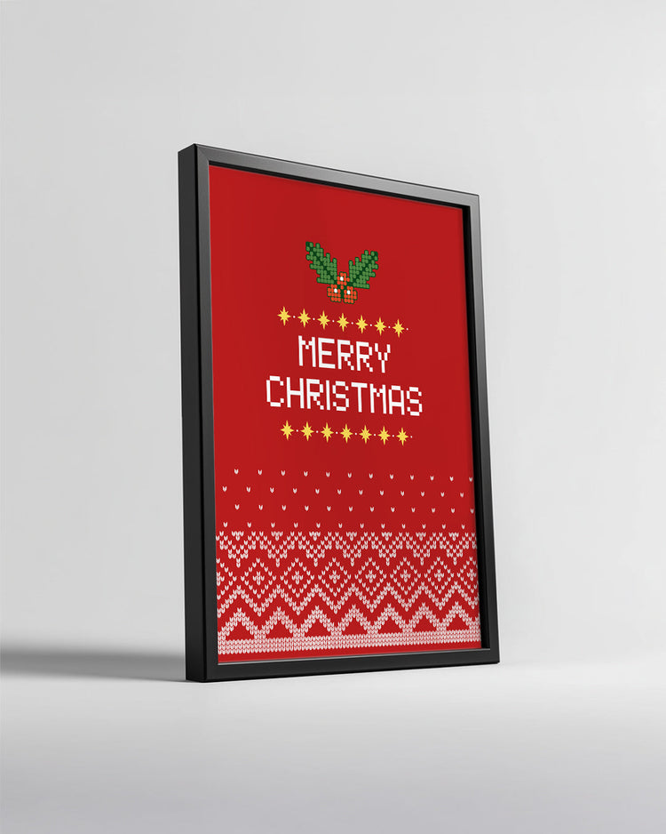 City Snowman Scene Poster Tablosu