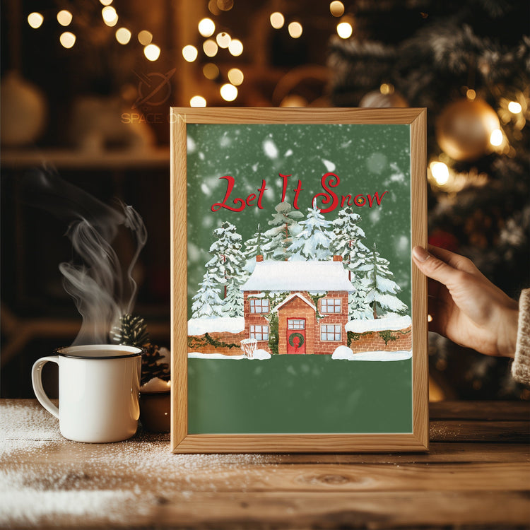 Classic Santa Portrait Poster Tablosu