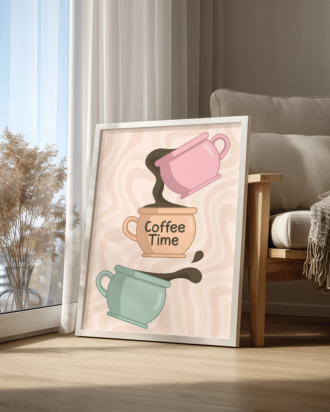 Coffee Time Poster Tablosu