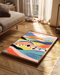 Colline Pastel Poster Tablosu