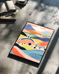 Colline Pastel Poster Tablosu