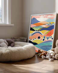 Colline Pastel Poster Tablosu