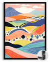 Colline Pastel Poster Tablosu