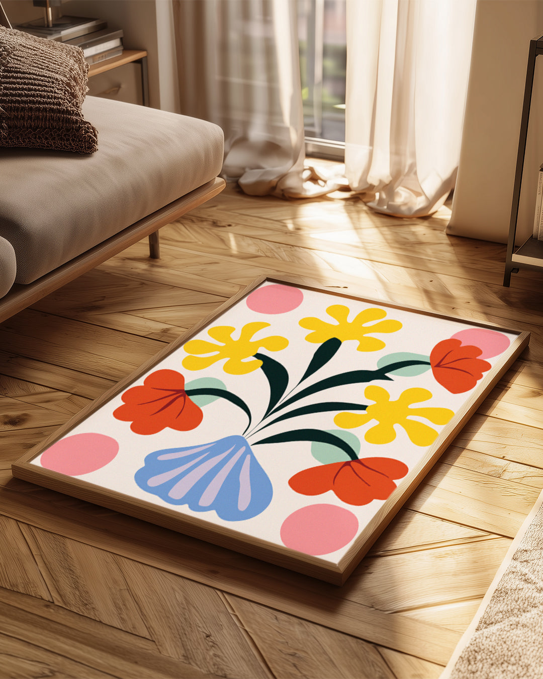 Coquille Fleur Poster Tablosu