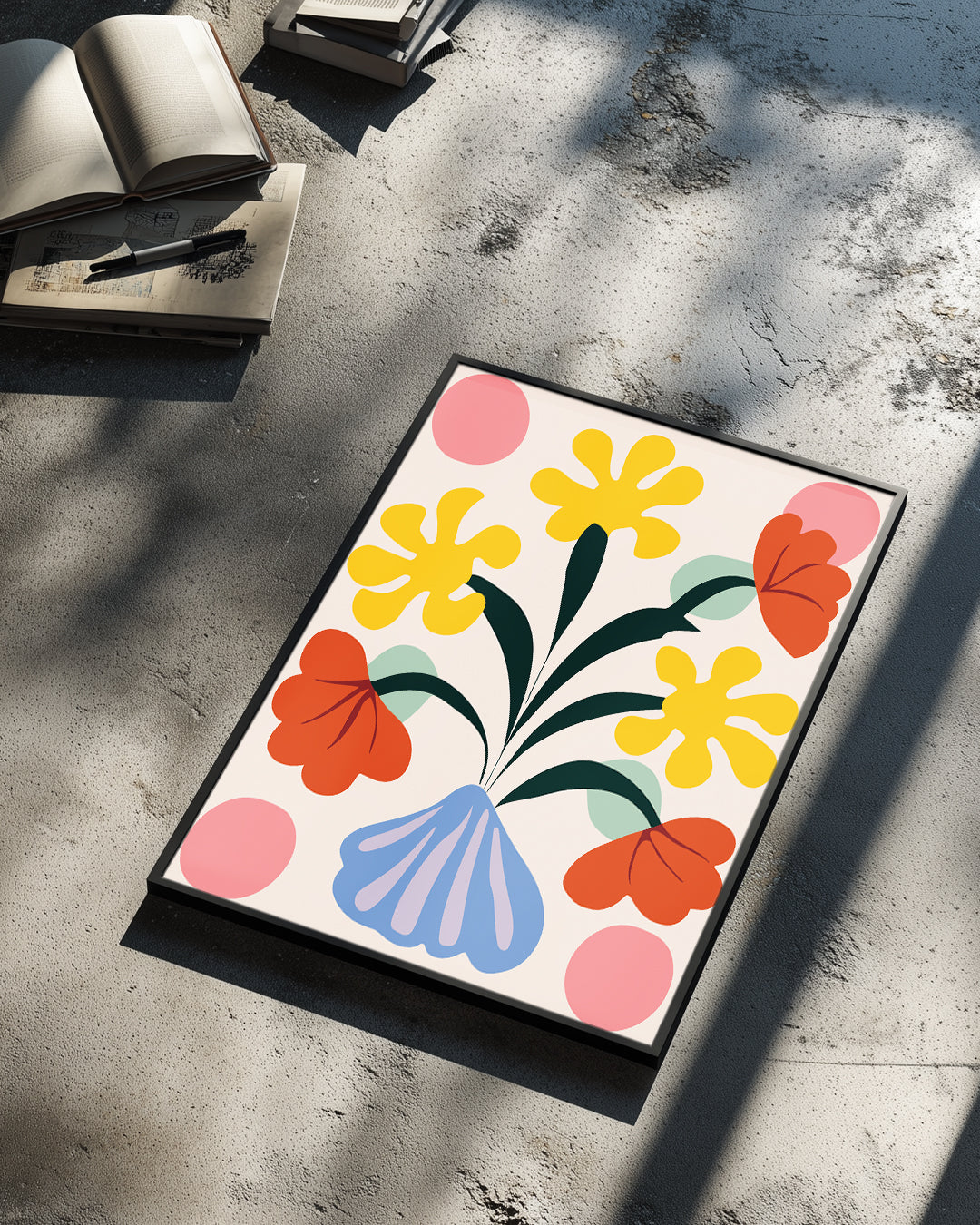 Coquille Fleur Poster Tablosu