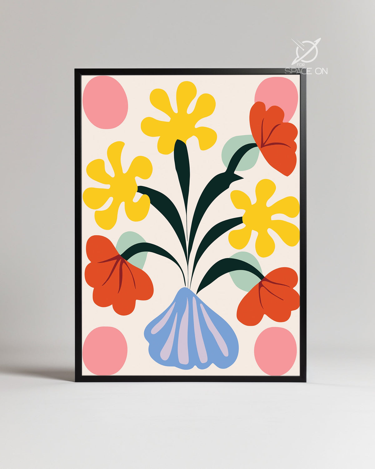 Coquille Fleur Poster Tablosu
