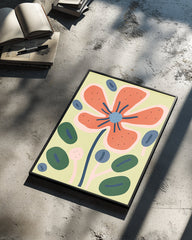 Coral Burst Poster Tablosu