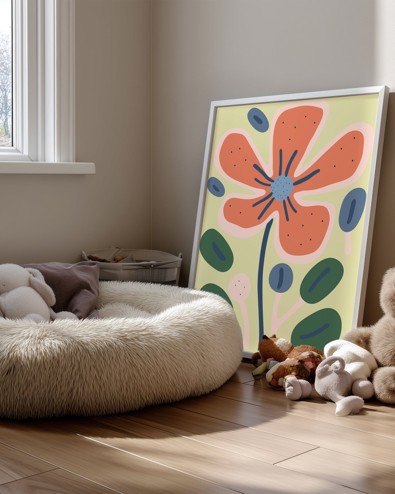 Coral Burst Poster Tablosu