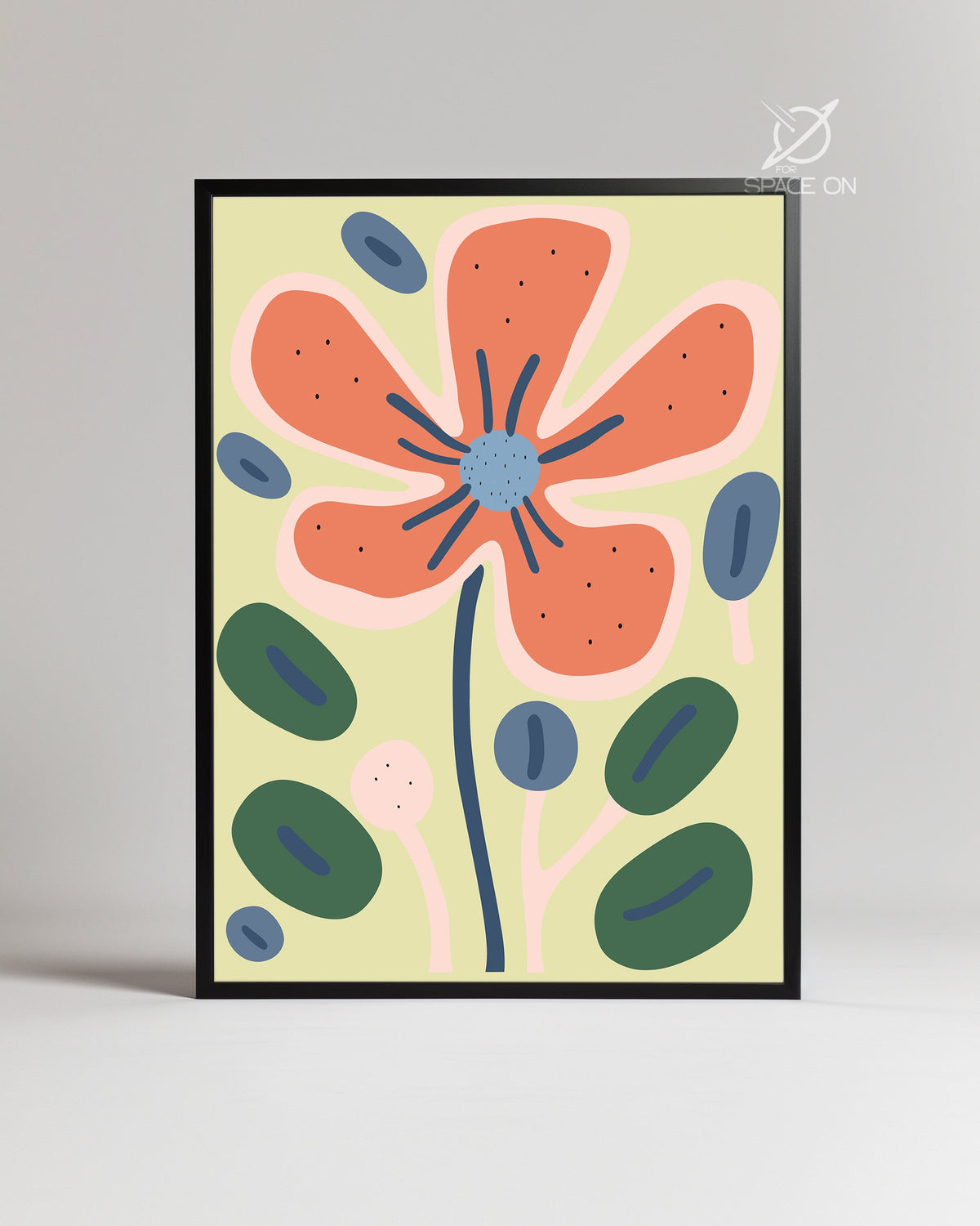 Coral Burst Poster Tablosu