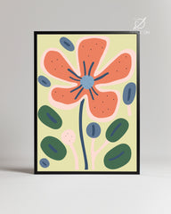 Coral Burst Poster Tablosu