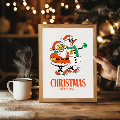Corgi Holiday Portrait Poster Tablosu