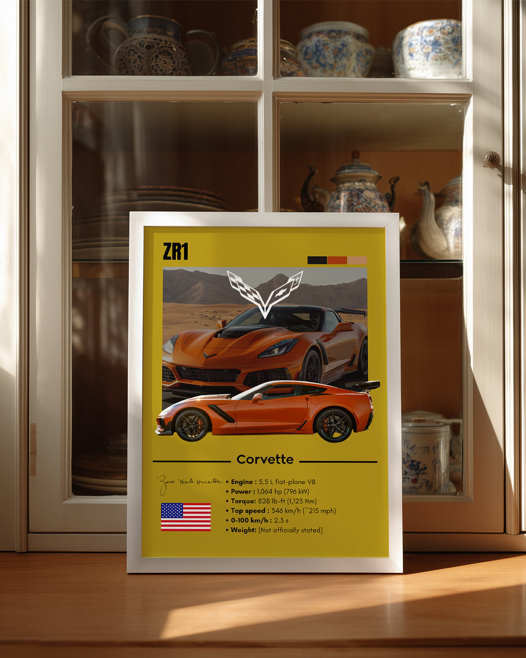 Corvette ZR1 Poster Tablosu