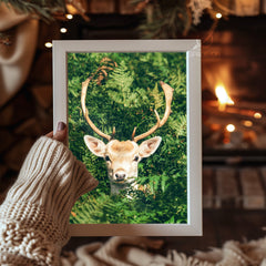 Cosmic Christmas Scene Poster Tablosu