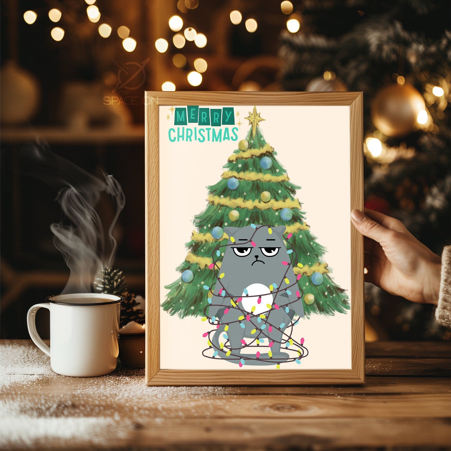 Country Snowman Art Poster Tablosu