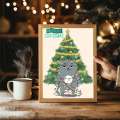 Country Snowman Art Poster Tablosu