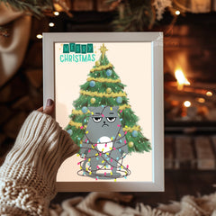 Country Snowman Art Poster Tablosu