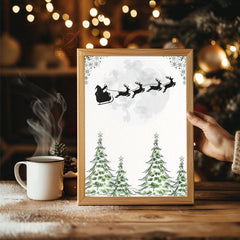 Cozy Christmas Tree Corner Poster Tablosu