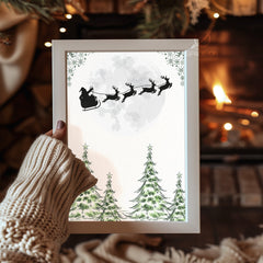 Cozy Christmas Tree Corner Poster Tablosu