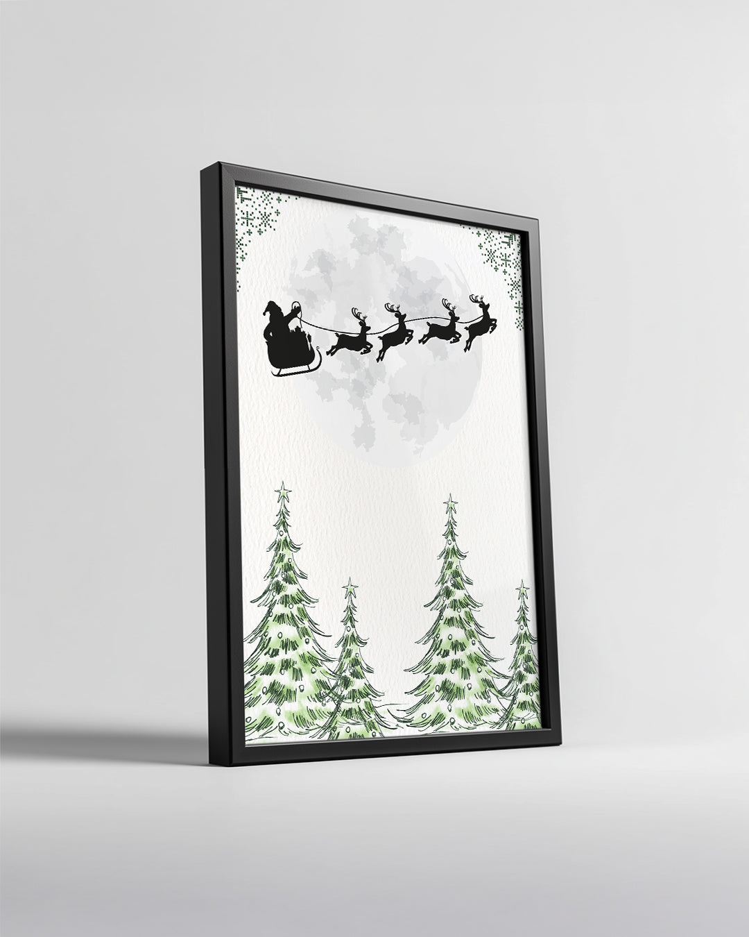 Cozy Christmas Tree Corner Poster Tablosu