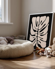 Cream Leaf Poster Tablosu