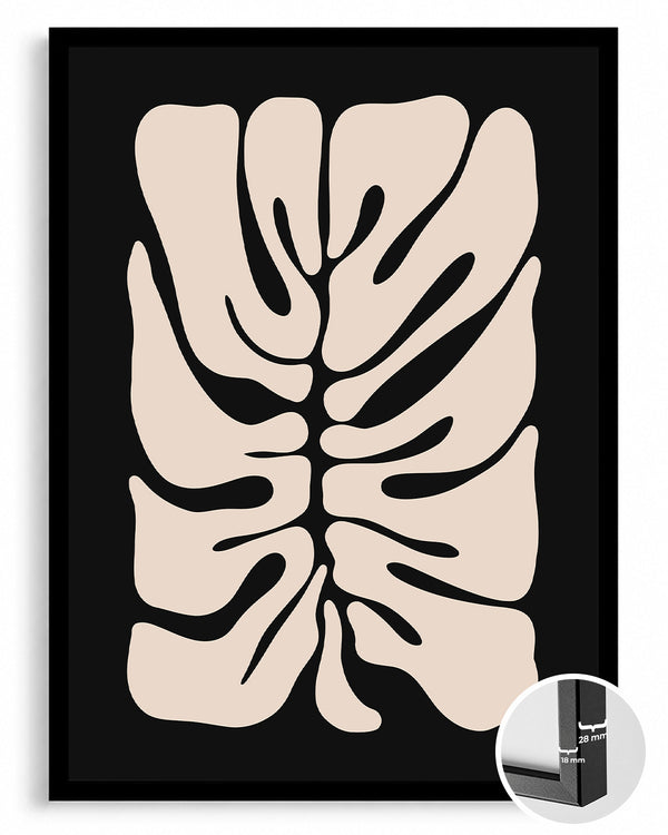 Cream Leaf Poster Tablosu