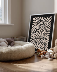 Cream Wave Poster Tablosu