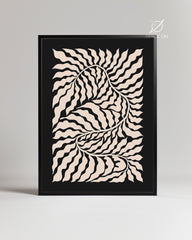 Cream Wave Poster Tablosu