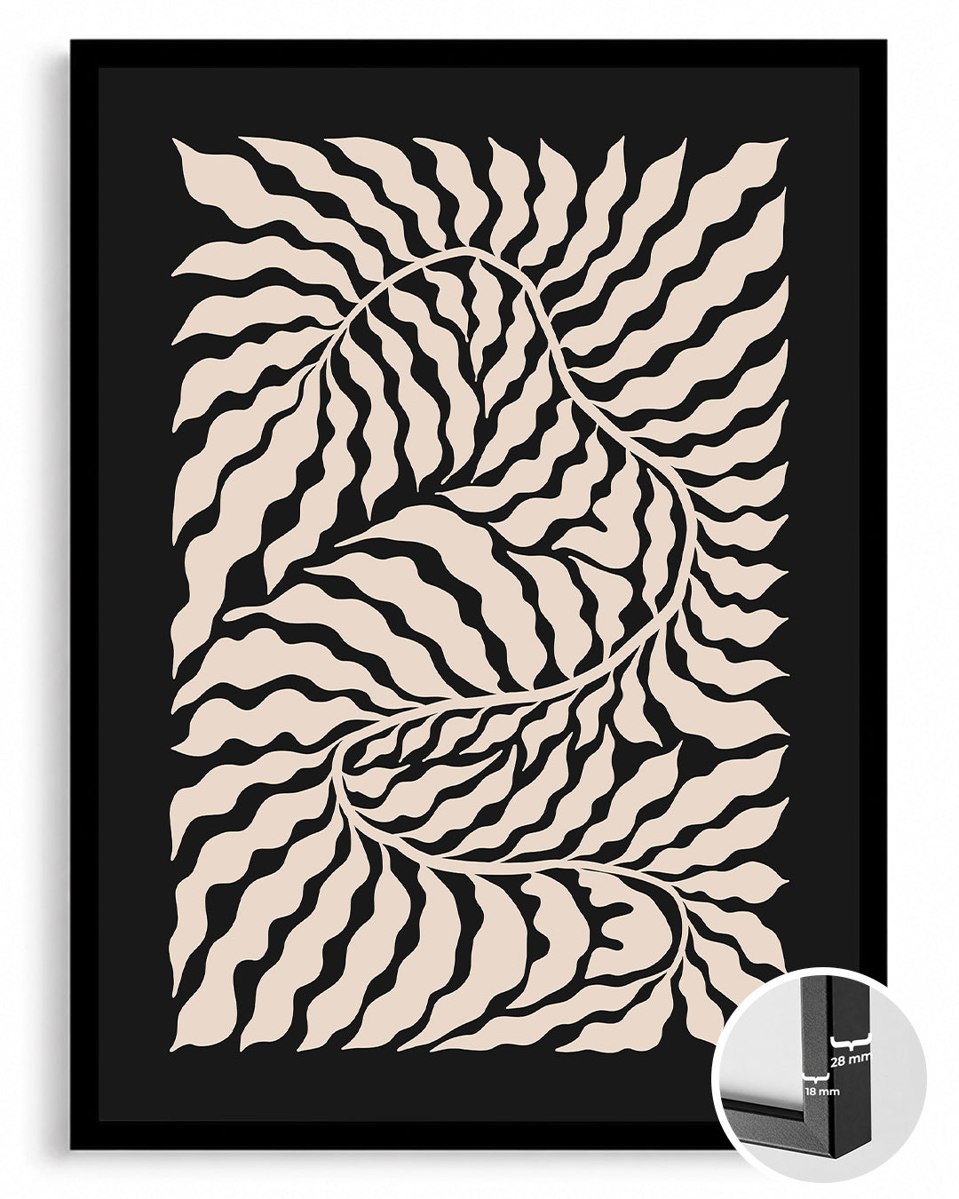 Cream Wave Poster Tablosu